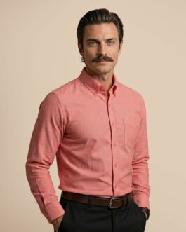 Regal Oxford Solid shirt in Flamingo