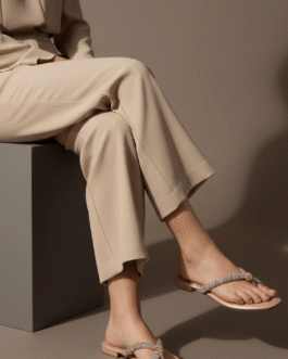 Peach Fancy Chappal