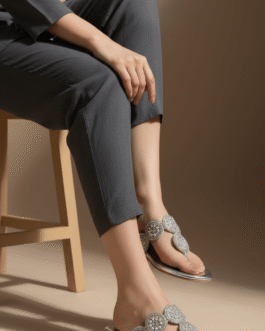 Silver Fancy Chappal