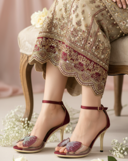 Red Fancy Bridal Sandal