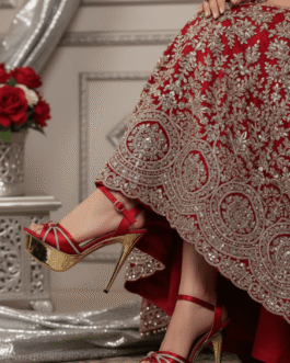 Maroon Fancy Bridal Sandal