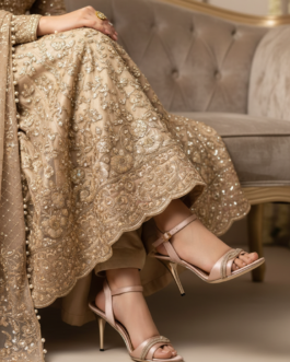 Golden Fancy Bridal Sandal