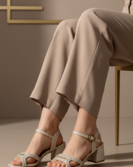 Golden Fancy Women Sandal