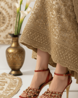 Maroon Fancy Bridal Sandal