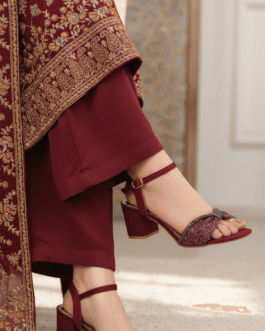Maroon Fancy Women Sandal