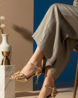 Golden Fancy Bridal Sandal