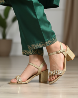 Golden Fancy Women Sandal