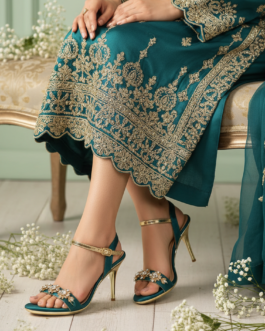Seagreen Fancy Bridal Sandal