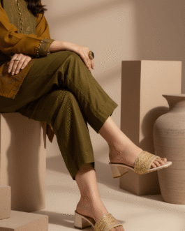 Golden Fancy Slipper