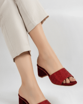 Maroon Fancy Slipper For Women