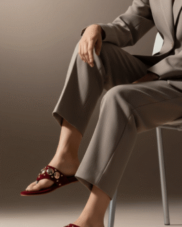 Maroon Formal Chappal For Ladies