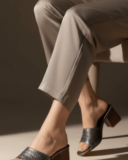 Grey Formal Slipper