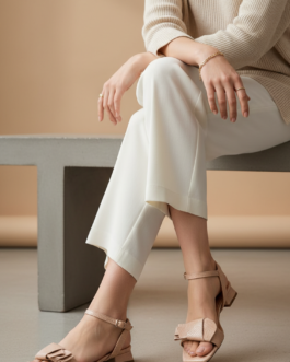 Beige Formal Sandal For Ladies