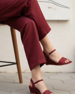 Maroon Formal Sandal For Ladies