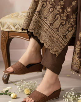 Coffee Formal Slipper For Ladies