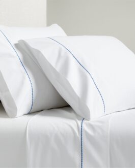 Blue Diamond Percale Sheet Set