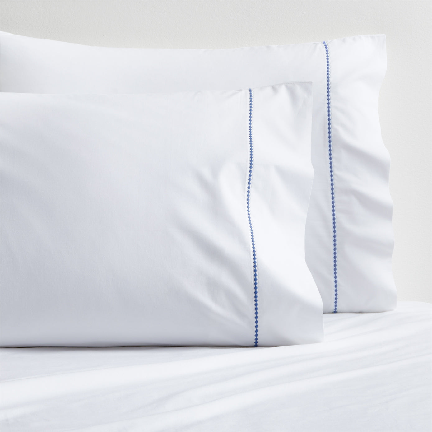 Blue Diamond Percale Pillowcases Set of 2