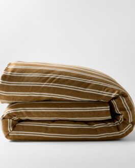 Canal Stripe Linen Queen Duvet Cover