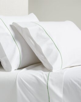 Green Diamond Percale Sheet Set