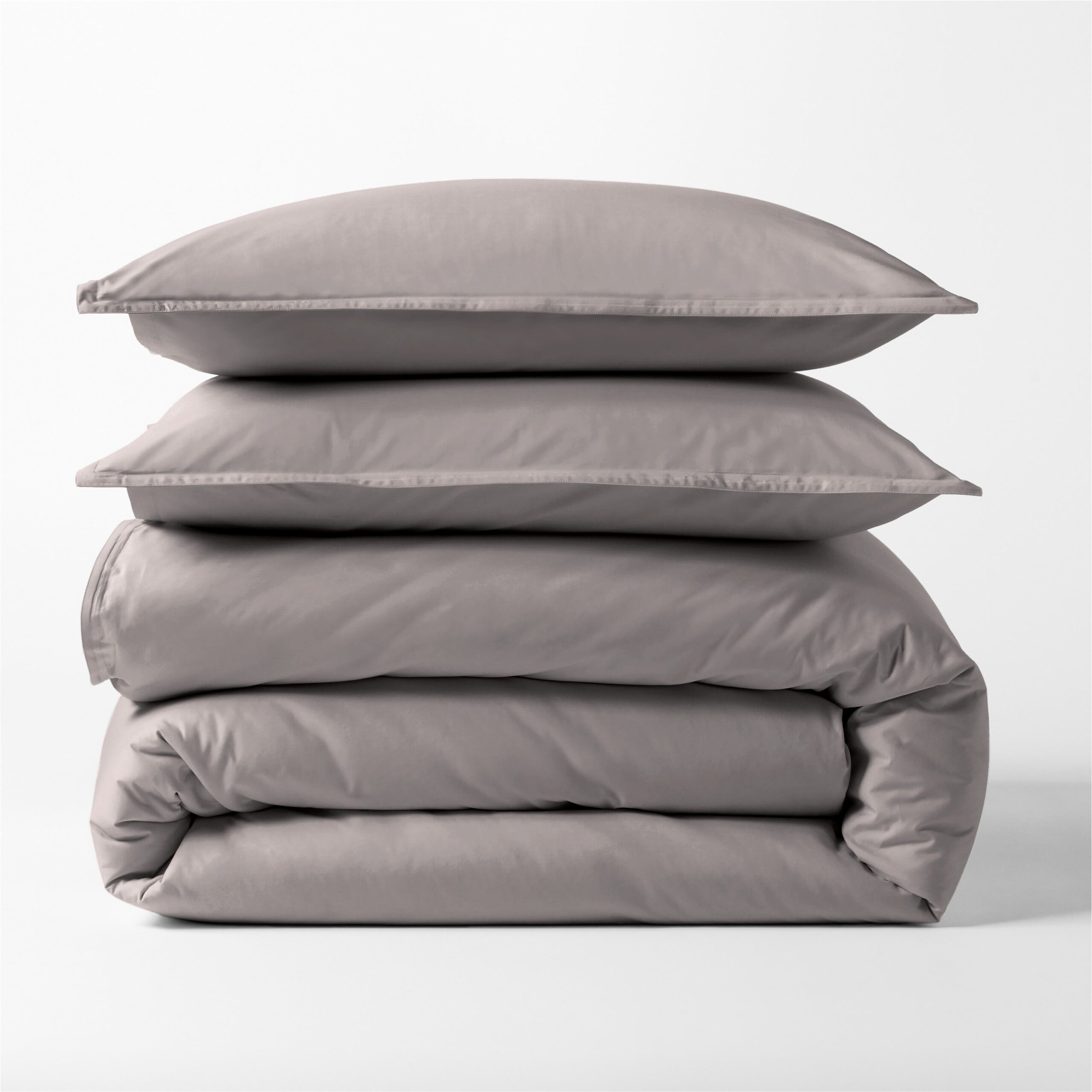 Charcoal Grey Italian Percale Duvet Set