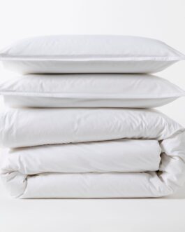 White Italian Percale Duvet Set