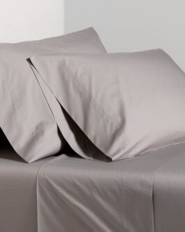 Charcoal Grey Italian Percale Sheet Set