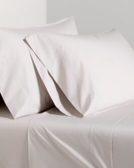 Grey Italian Percale Sheet Set