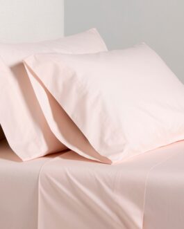 Petal Pink Italian Percale King Sheet Set