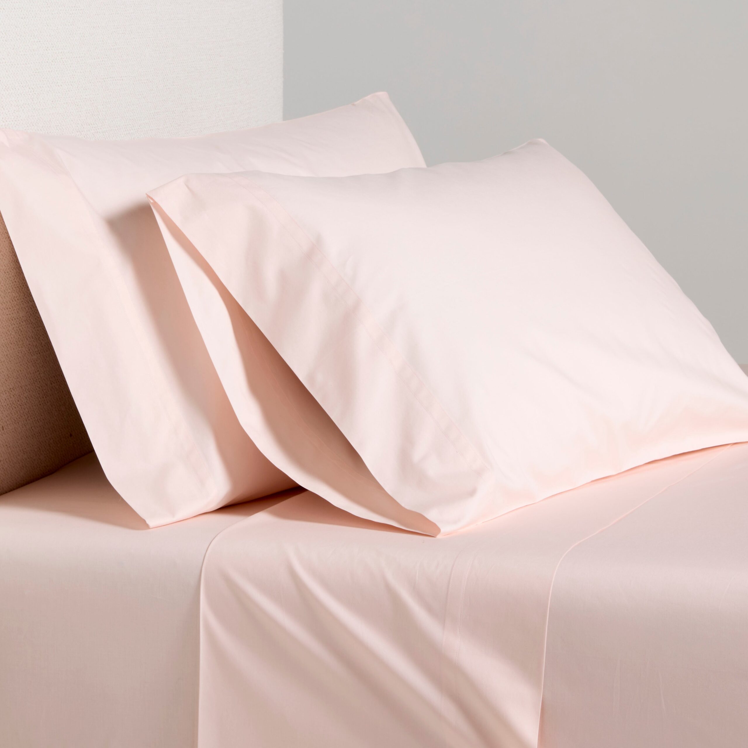 Petal Pink Italian Percale King Sheet Set