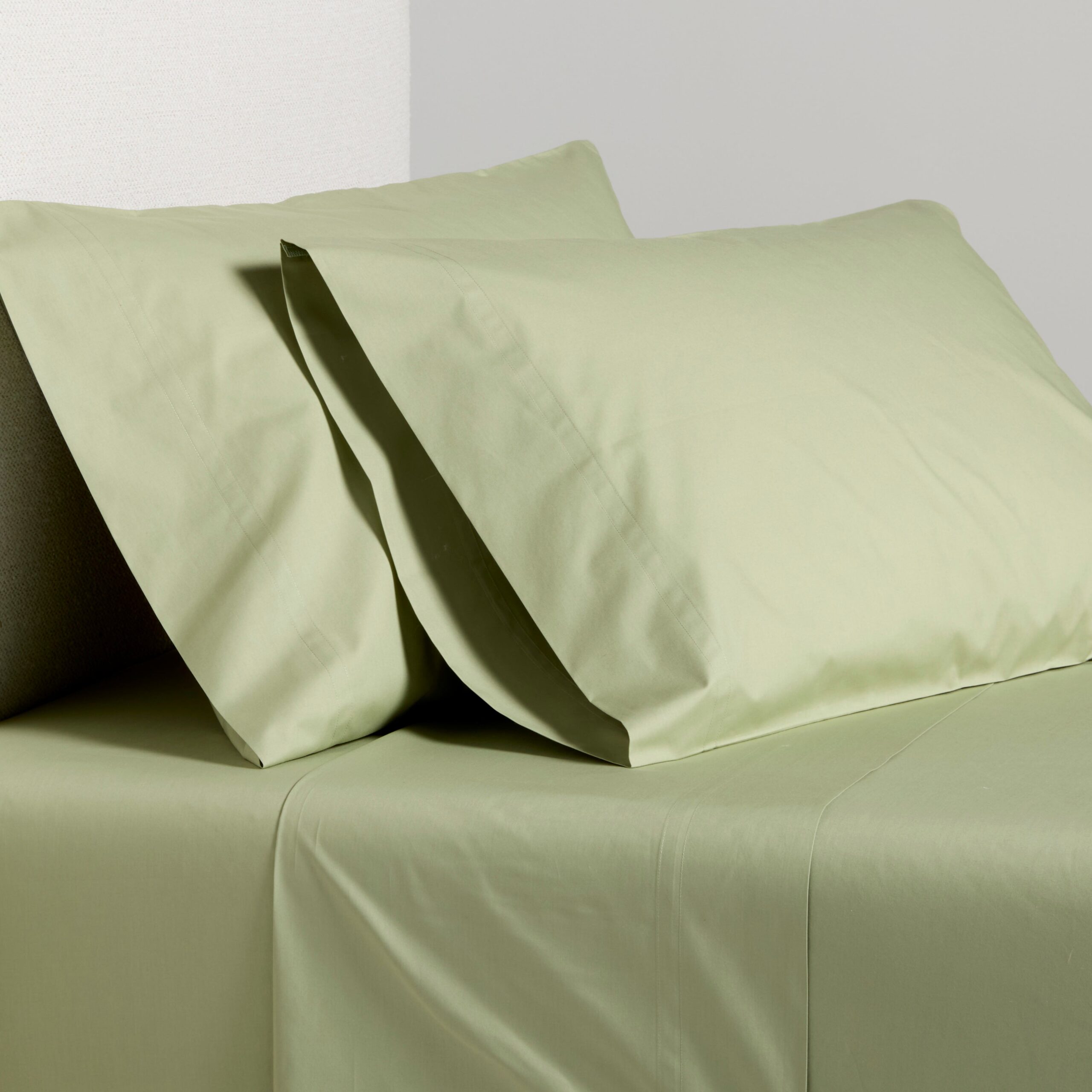 Sage Green Italian Percale Sheet Set