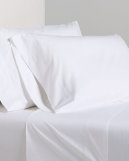 White Italian Percale Sheet Set
