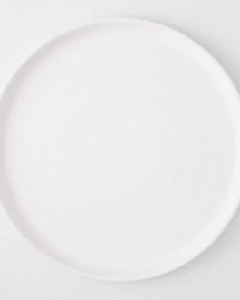 White Melamine Dinner Plate