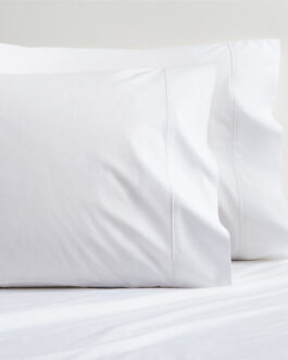 White Diamond Percale Pillowcases Set of 2