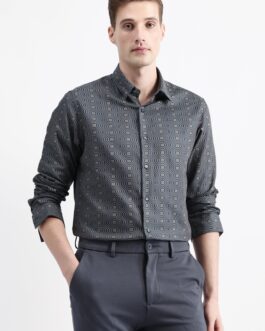 Geometric Jacquard Shirt