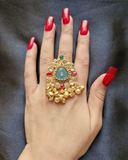 Women Golden Kashmiri Ring