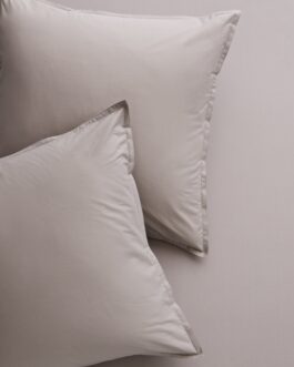 Charcoal Grey Italian Percale Euro Shams Set of 2