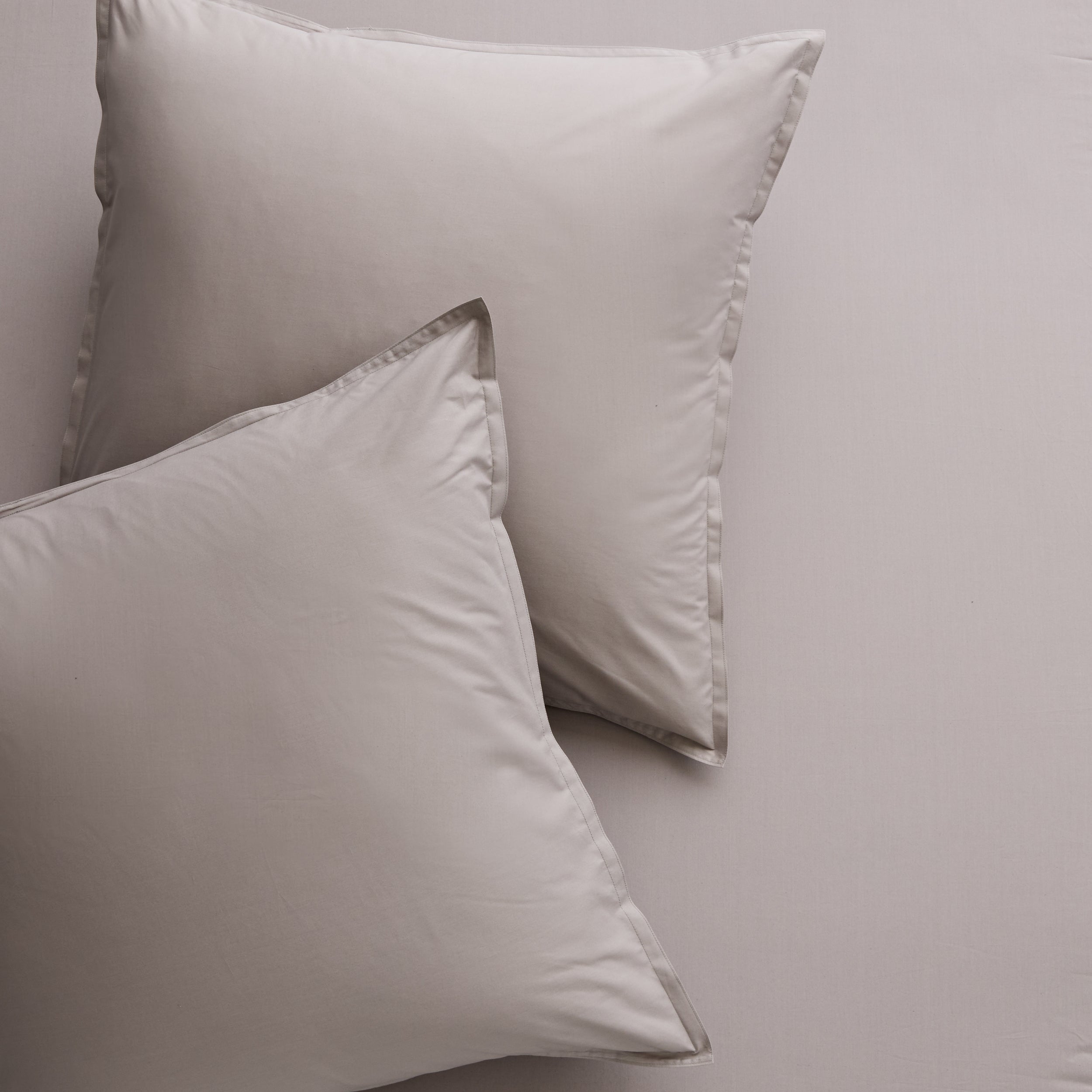 Charcoal Grey Italian Percale Euro Shams Set of 2