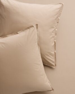 Khaki Italian Percale Euro Shams Set of 2