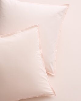 Petal Pink Italian Percale Euro Shams Set of 2