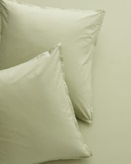 Sage Green Italian Percale Euro Shams Set of 2