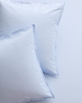 Oxford Blue Italian Percale Euro Shams Set of 2