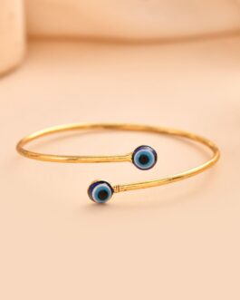 Women Gold Artifical Beads Slip On Bracelet