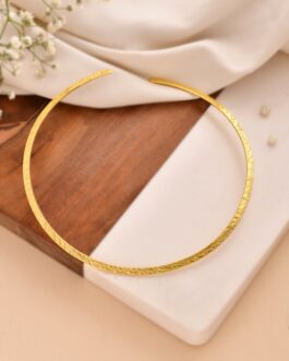 Women Gold Artifical Beads Slip On Hasli