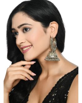 Oxidised Silver-Plated with Ghungroo Ea