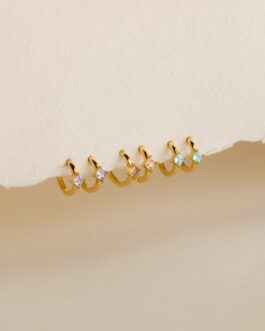 Athena Birthstone Huggies