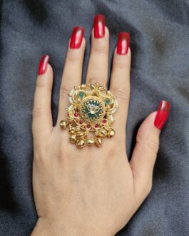 Women Golden Kashmiri Ring