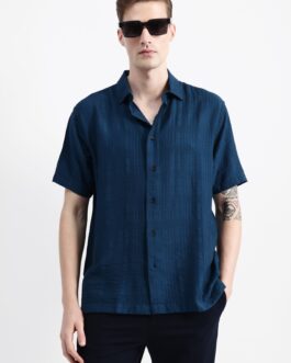 Half Sleeves Texured Shirt