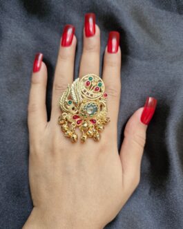 Women Golden Kashmiri Ring