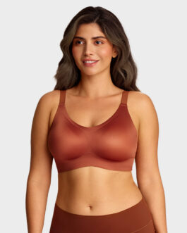bra Luxury Satin Seamless Wireless Support Bra
