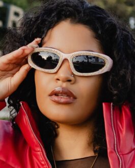 Emily Pink Rhinestone Sunglasses